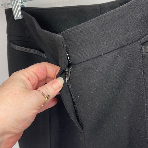 Classiques Entier Women's Dress Pants Zipper Trouser Office Pleated Black Size 4 - Picture 7 of 12
